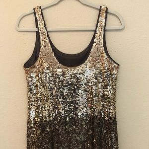 Sequins Gold Express Mini dress